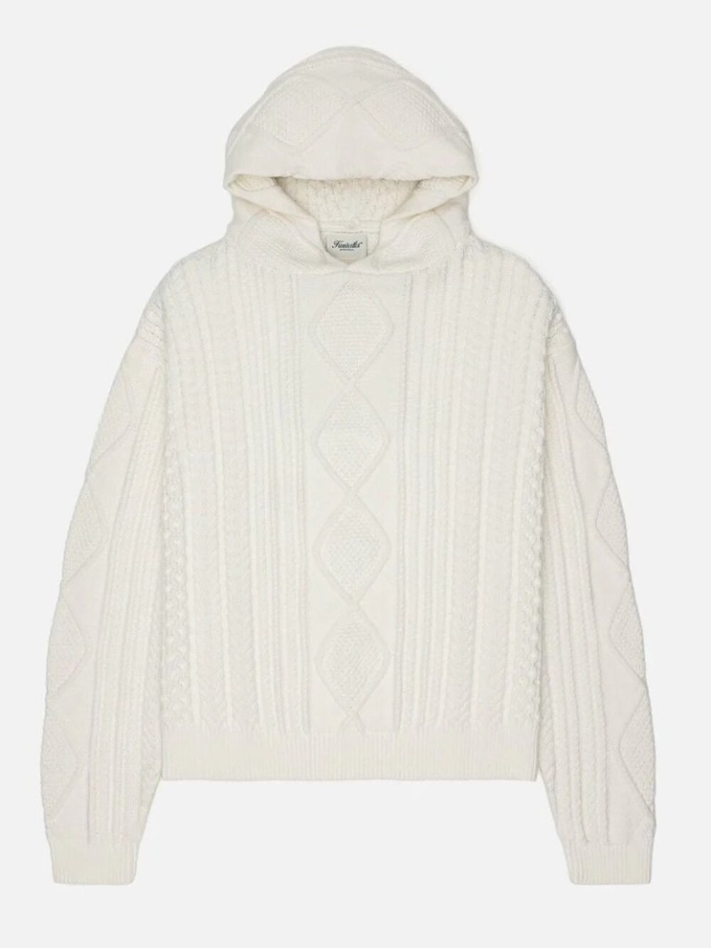 Kuwalla Light Cream Cable Hoodie